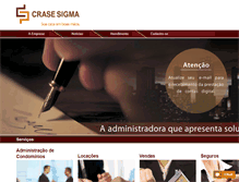 Tablet Screenshot of crasesigma.com.br